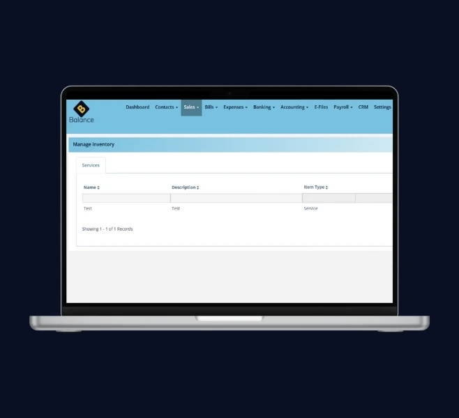 Balance APP - Inventory Management Features Hero Image